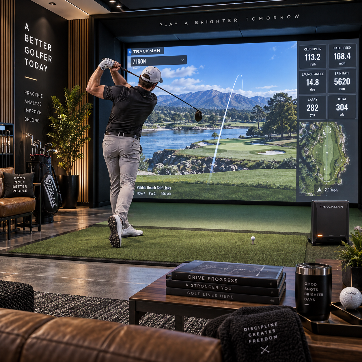 Wie ein Golfsimulator Ihre Technik verbessert: Präziser trainieren und schneller Fortschritte machen